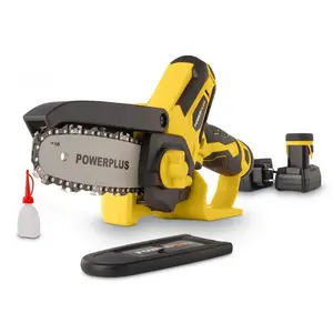 Comparateur de prix : Powerplus Tronçonneuse D´élagage Sans Fil 2 Bat 12v 2.0ah 100 Mm Mini
