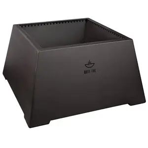 White fire Braséro Pit en Acier Corten, Noir-95x73x50Vendu paramazon