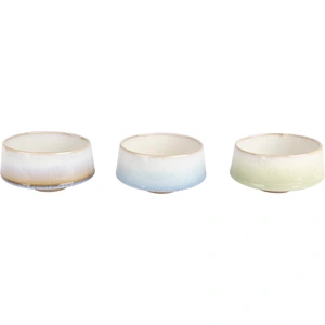 Cosy & Trendy Lot de 3 Bols en Céramique, blanc, D 14xh7,5 cm