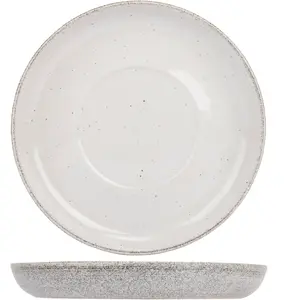 Cosy & Trendy Lot de 6 Sous-Tasses en Céramique, blanc, D 14,5 cm