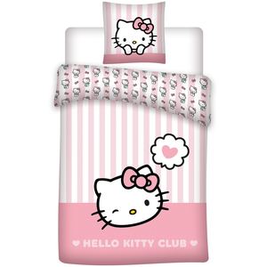 Parure de lit Housse + 1 taie 140x200 cm HELLO KITTYVendu parconforama