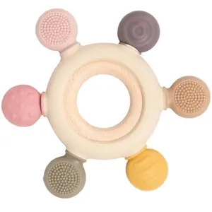 Anneaux de dentition multisensoriel MULTICOLORE Bo Jungle pas cher