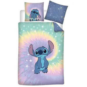 AYMAX Parure de lit Housse + 1 taie 140x200 cm STITCH