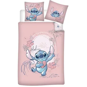 Comparateur de prix : Aymax Parure Housse De Couette Stitch En Coton En Rose