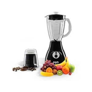 Blender (en verre) 350W 1.7L 4 Lames + Grinder à café - PEM BL-203 pas cher
