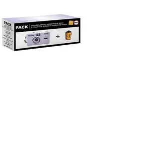 Pack Appareil photo argentique Movin Photo 35 mm Violet + Pellicule Ko... pas cher