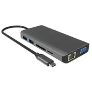 Adaptateur USB-C HUB 10 en 1 On Earz Mobile Gear Gris