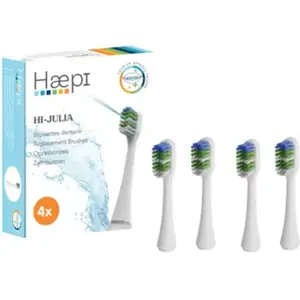 Comparateur de prix : Pack de 4 Brossettes pour Brosse a dents Haepi Julia