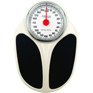 Comparateur de prix : HAEPI Mechanical Bathroom Scales Large Tray and Screen 200 kg 15 Years Warranty