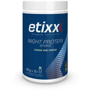 Comparateur de prix : Milk-shake protéiné Etixx Night Protein Shake biscuit crème 600 g