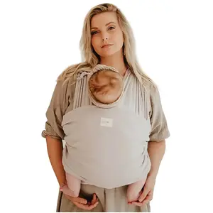BABYLONIA Baby Carriers | porte-bébé | Porte-bébé nouveau-nés dès la naissance | porte-bébés | 100% coton biologique | Modèle BB EASY| Warm SandVendu paraubert