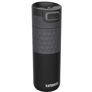 Comparateur de prix : KAMBUKKA Etna Grip Black Steel Gobelet Isotherme Unisex-Adult, 500 ML
