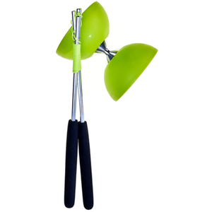 Comparateur de prix : Non communiqué ACROBAT - SET 105 RUBBER DIABOLO GREEN + ALUMINUM HAND