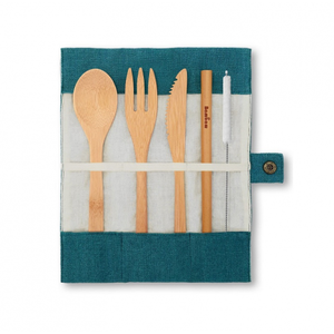 Bambaw - Set de couverts en bambou Lagon - Bambaw pas cher