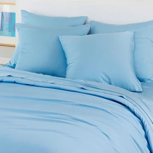 BAMBAW Taies d'Oreiller en Bambou - Bleu clair pas cher