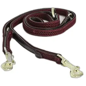 Comparateur de prix : Kentucky Dogwear - Laisse pour chien - Nylon tressé - Bordeaux - 200cm