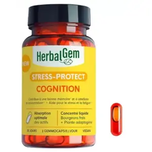 Comparateur de prix : HerbalGem - Complément alimentaire Cognition - 30 GELULES