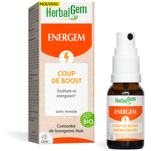 Comparateur de prix : Herbalgem Energem Coup De Boost Spray Bio 15 Ml