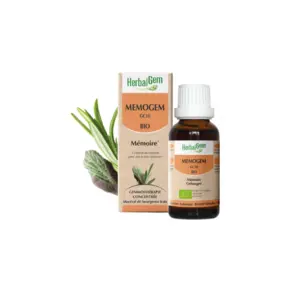 Comparateur de prix : Herbalgem MemoGEM GC10 Bio - Mémoire et concentration Spray de 15 ml