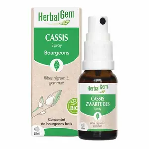 Comparateur de prix : Herbalgem Cassis spray Bio 15ml