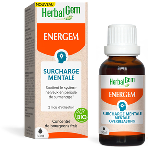 Comparateur de prix : Herbalgem Energem Surcharge Mentale Bio 30 Ml