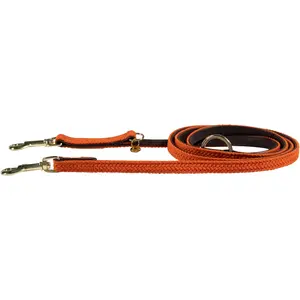 Laisse pour chien nylon tressé Kentucky 120 cm Orange L 42519-45-120 pas cher
