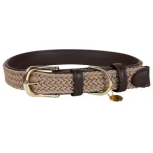 Collier pour chien en nylon tressé Kentucky Beige S 42517-32-S pas cher