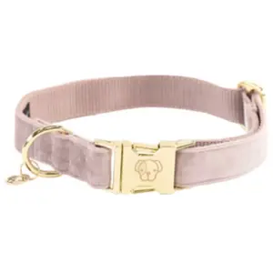Kentucky - Collier de Chien Velvet Rose Tendre S 28-40cm pas cher