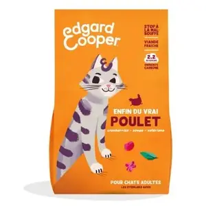 Comparateur de prix : 4kg Edgard & Cooper Adult poulet sans céréales - Croquettes pour chat