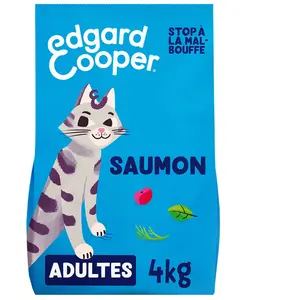 Comparateur de prix : Edgard & Cooper Adult saumon sans céréales pour chat - 4 kg