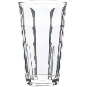 Verre à bière, eau et cocktail "Optic Square" incassable en Ecozen - 34 cl pas cher