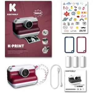 Kidywolf - Appareil photo thermique Rouge taille unique pas cher