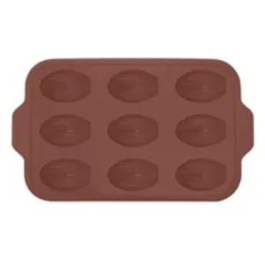 Comparateur de prix : Moule pour 9 madeleines en silicone platine Vintage Maroon 37x23x2cm