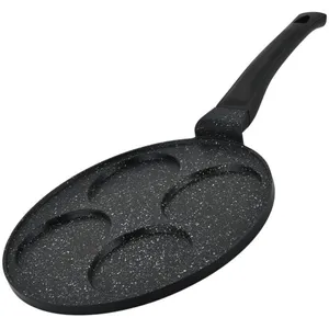 Poêle à crêpes - HERZBERG - HGCP264HO - 26 cm - Revêtement marbré - Compatible tous feux pas cher