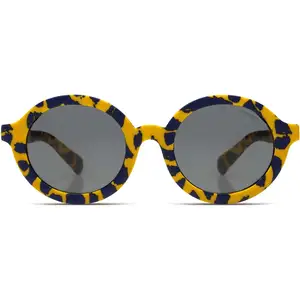 Komono Lunettes de soleil Kiddos Lou Pattern yellow blue (3-5 ans) pas cher