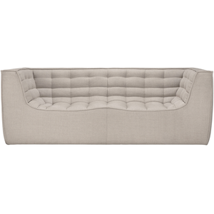 ETHNICRAFT canapé à 2 places N701 (Beige - Tissu)