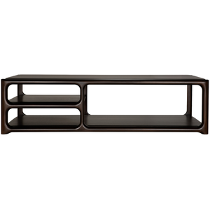 Ethnicraft - Table basse Eda - Marron - Acajou massif pas cher