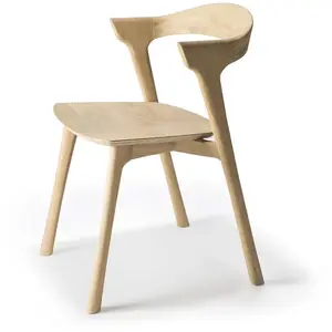 Ethnicraft - Chaise Bok - Bois naturel - Chêne massif huilé - Designer...