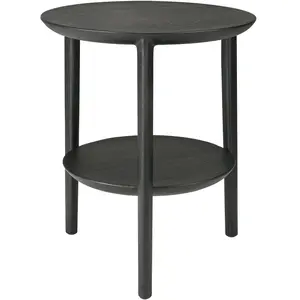 Ethnicraft - Table d'appoint Bok - Noir - Chêne massif teintéVendu parmade-in-design