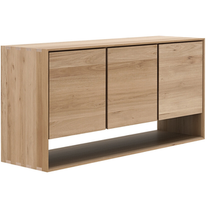ETHNICRAFT buffet NORDIC avec 3 portes (Naturel - chêne)