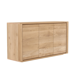 ETHNICRAFT buffet SHADOW avec 3 portes (Naturel - chêne)