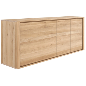 ETHNICRAFT buffet SHADOW avec 4 portes (Naturel - chêne)