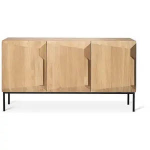 ETHNICRAFT buffet STAIRS avec 3 portes (Naturel - chêne)