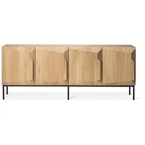 ETHNICRAFT buffet STAIRS avec 4 portes (Naturel - chêne)