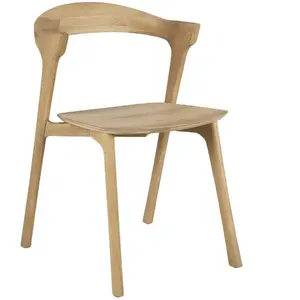 ETHNICRAFT chaise avec accoudoirs BOK (Chêne peint - bois massif)