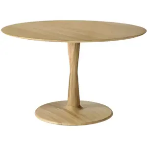 ETHNICRAFT table ronde TORSION (Ø 127 cm, naturel - chêne)