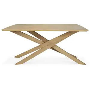 ETHNICRAFT table rectangulaire MIKADO (203 cm - chêne) pas cher