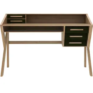 Ethnicraft - Bureau Origami - Bois naturel - Chêne massif