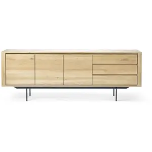 Ethnicraft - Buffet Shadow - Bois naturel - Chêne massif - Designer Al...