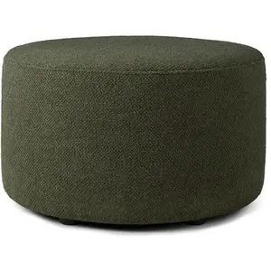ETHNICRAFT pouf BARROW 60 x 60 x H 35 cm (Pine green - Tissu)